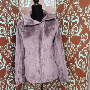 The North Face Dark Gray Moto Zip Fleece Osito Jacket